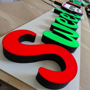 Sign 3D Luminous Custom Made Led Signs Frontlit Led Sign Letter Shop Signboard