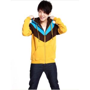Zip-up Hoodies Sweatshirts , Couple Clothes , Blue Anti-Wrinkle