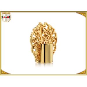 Peacock Shape Electroplate 3D Drawing Zamac Perfume Cap