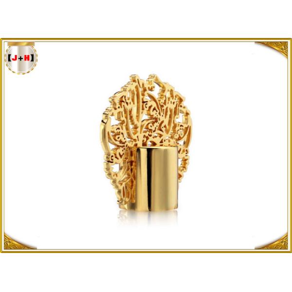 Buy Peacock Shape Electroplate 3D Drawing Zamac Perfume Cap at wholesale prices