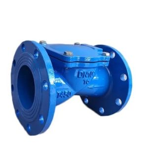 Support DN200 BS AWWA Ductile Iron Cast Steel Silence Rubber Plate Swing Check