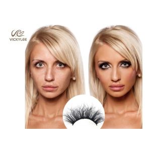 Fashioned Fan Shaped 27MM Natural Wispy False Lashes