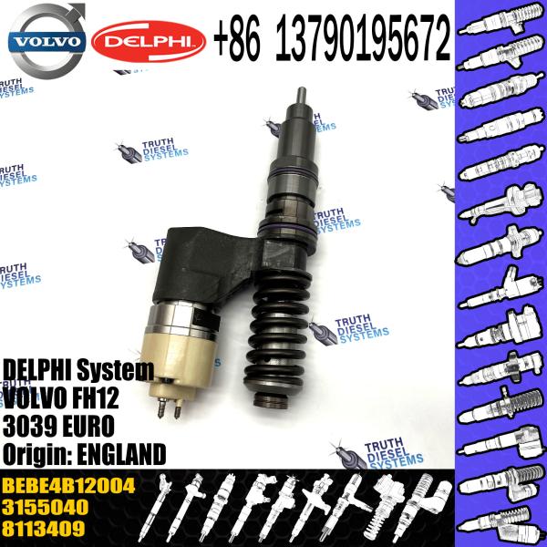 Buy diesel fuel injector 3155040, 8113409, BEBE4B12001, BEBE4B12004 FOR VOL Trucks D12C340, D12C380, D12C420 at wholesale prices
