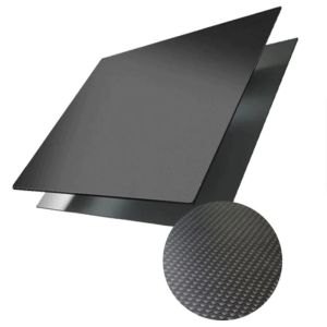 Extremely Strong and Durable 1.0mm High Gloss Plain Weave Carbon Fiber Sheet