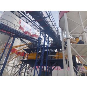 90m3/H HZS90 Concrete Batching Plant Dry Automatic Control System