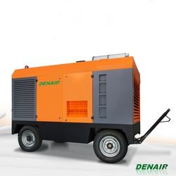Quality 424 Cfm 7 Bar Diesel Portable Air Compressor for Sand Blasting/Mining/Jack Hammer for sale