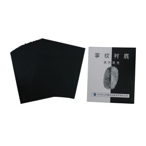 C157 Black low gloss palm print backing sheet
