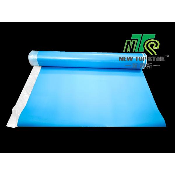 Blue Vinyl Plank Flooring Underlay IXPE 3mm Underfloor Heating Underlay Anti Slip