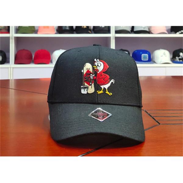 Buy ACE OEM ODM Unisex Creative Custom Flat Embroidery Animal Logo Baseball Curve Brim Cap Hat at wholesale prices