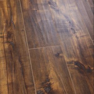 Hand Scraped Collection Brown Balance Paper Wood Laminate Flooring with and U V