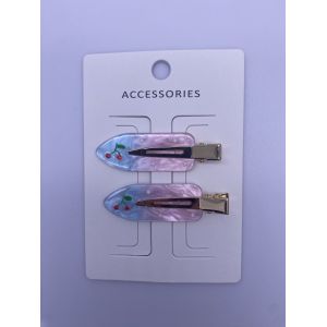 Versatile 2-Packs Acrylic Hair Clips in Various Sizes and Various Designs for Any Occasion