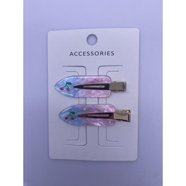 Buy Versatile 2-Packs Acrylic Hair Clips in Various Sizes and Various Designs for Any Occasion at wholesale prices