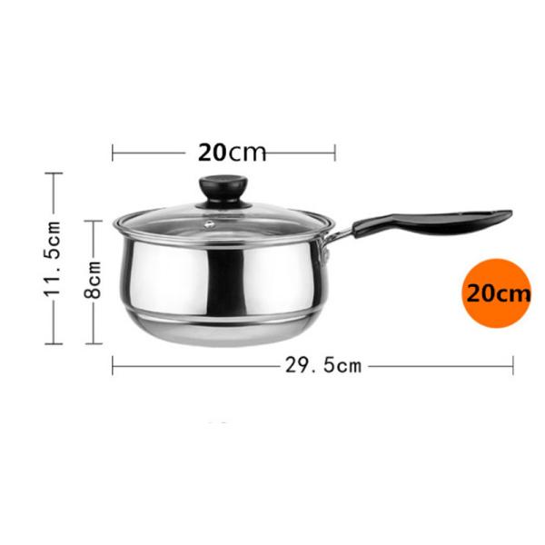 High Quality Stainless Steel Sauce Pan Milk Pot Soup & Stock Pots Set With Steamers
