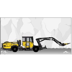 China 0 - 7Km / H Speed Underground Rock Breaker Equipment Dual Power 1770mm Width on sale