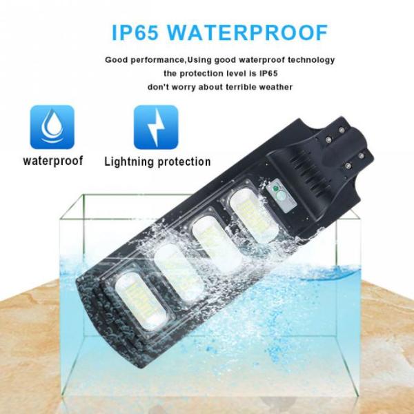 120w High Power LED Solar Street Light All In One 6500K Smd 2835 Streetlight LiFePO4 20Ah Battery 5