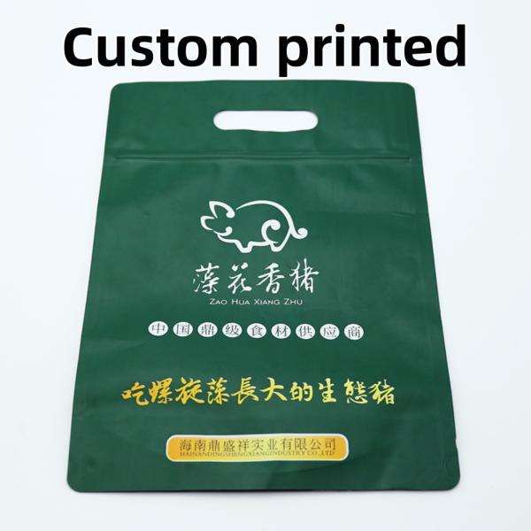 Freeze-Resistant Stand Up Bags For Meats Packaging With Food-Grade Materials And Customizable Brand Printing.