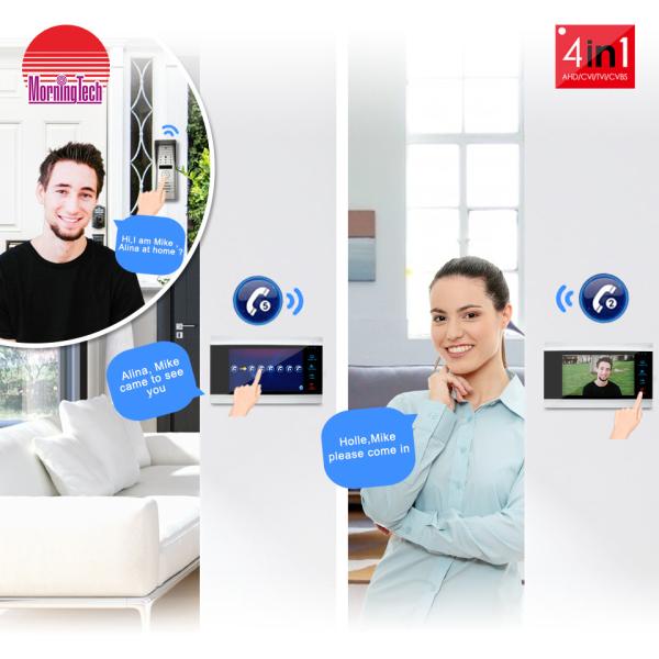 Buy CE/FCC approved waterproof home security wired video door phone system for villa at wholesale prices