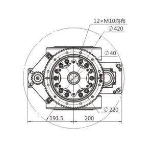 Mechanical Differential AGV Steering Wheel Assembly Drive Diameter 230MM