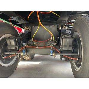 CIMC New 4-Axle Flatbed Skeleton Semi-Trailer Steel Container Truck with Wabco