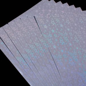 A4 Transparent Self-Adhesive Waterproof BOPP Moisture-Proof Cold Holographic