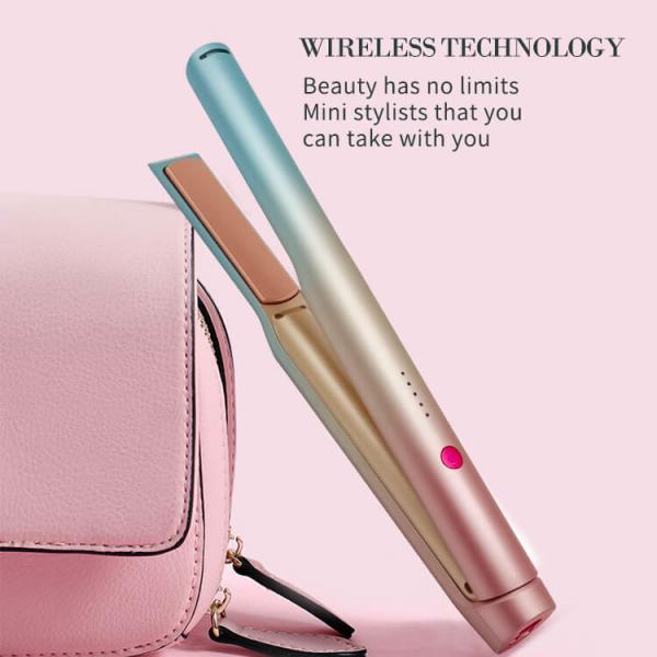 Buy 120 Degree Tourmaline Curling Iron 4000MA Cordless Hair Straightener at wholesale prices