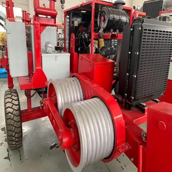 Buy 6Ton Hydraulic Puller Winch Transmission Overhead Line Pulling Equipment at wholesale prices