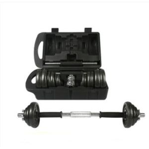 15kg 20kg 30kg set painting black adjustabel dumbbell barbell set for sale