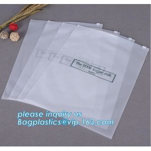 BAGEASE Transparent Bottom Gusset Slider Zipper Garment Packaging Pouch K
