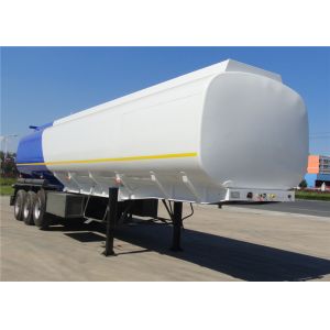 FUWA Axle 42cbm Fuel Tank Trailer With 3 Compartments