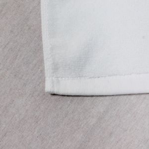 Rectangular 80% Cotton Small White Hand Towels