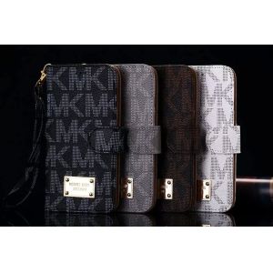 Luxury Mk Brand PU leather TPU Case Cover For iPhone 4 5 6s plus SAMSUNG S6 S7