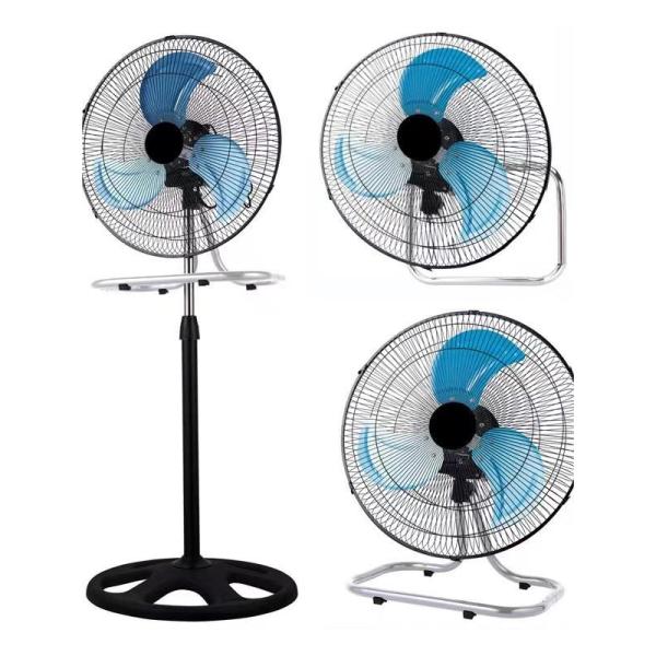 NO App-Controlled 18 Inch Industrial Standing Fan Metal Blade Pedestal 3 in 1 Stand Fan