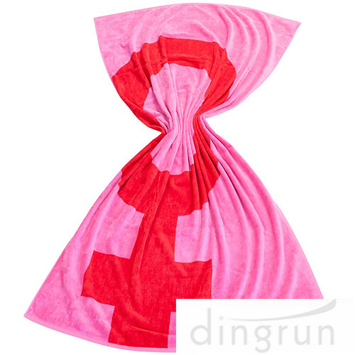 OEM Girl Design 100 Cotton Beach Towel Printing 70*140cm Extra Absorbent