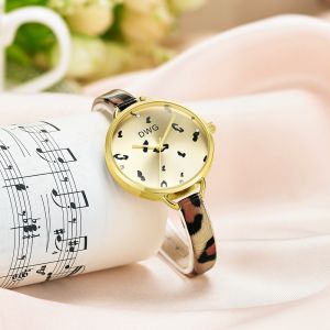 Ladies Leather Strap Pc21s Seiko Alloy Quartz Watch Japanese Movement