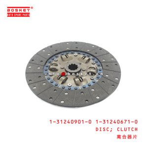 1-31240901-0 1-31240671-0 Clutch Disc 1312409010 1312406710 Suitable for ISUZU