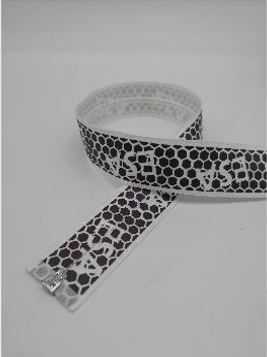 5# Closed-End Reflective Zipper White 3.1cm x 20cm
