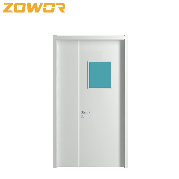 Buy Galvanized Steel Vision Panel UL Louver Hospital Fire Doors at wholesale prices
