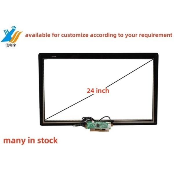 24 inch Multi touch projected USB capacitive (PCAP) GG GFF touch screen panel