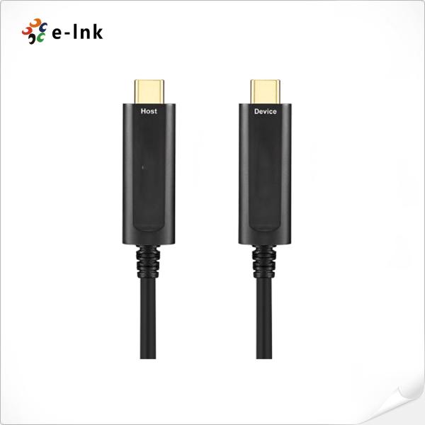 Buy USB 3.1 Type C To C AOC Active Optical Cable 2 Core MMF 10Gbps TPE 85A at wholesale prices