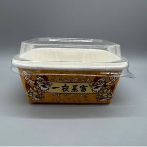 Custom Printing Eco Friendly Disposable Takeaway Lunch Snack Container Kraft