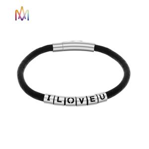 9g Inspirational Jewelry Braid Mens Engraved Bracelets