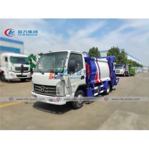 China EURO II LHD 5m3 Hydraulic Compression Garbage Truck on sale