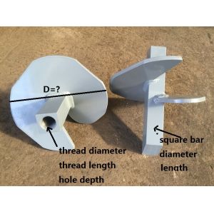 5mm Radius Shaft C1045 Helical Pier Power Line Fittings