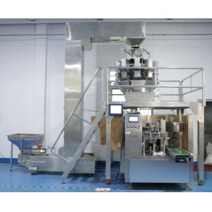 2.3kw Zipper Pouch Packing Machine 200mm Width PLC For Granular