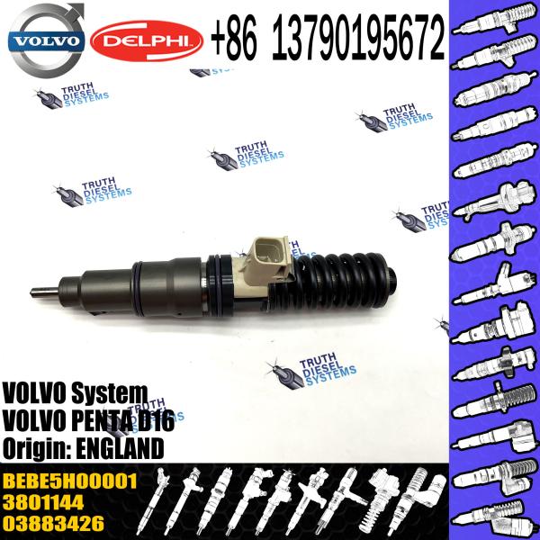 High Quality Diesel Fuel Injector 3883426 3801144 03883426 BEBE5H00001 For VOL PENTA D16