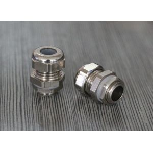 Quality Small Nickle Plated Brass Waterproof Cable Gland With Silicone Seals for sale