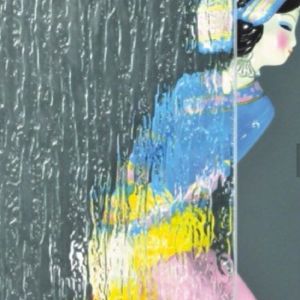 China Customized Rain Patterned Tempered Glass Clear Available OEM on sale