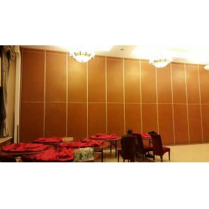 Folding Sliding Partition Walls Panel Thickness 85mm Aluminium Track Roller