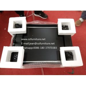 2 drawer pedestal file cabinet with cushion seat