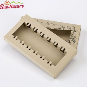 Perfume Oil Roller 2ml Package Tester Kraft Perfume Boxes With Window